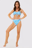 Floral High Leg Bikini Brief