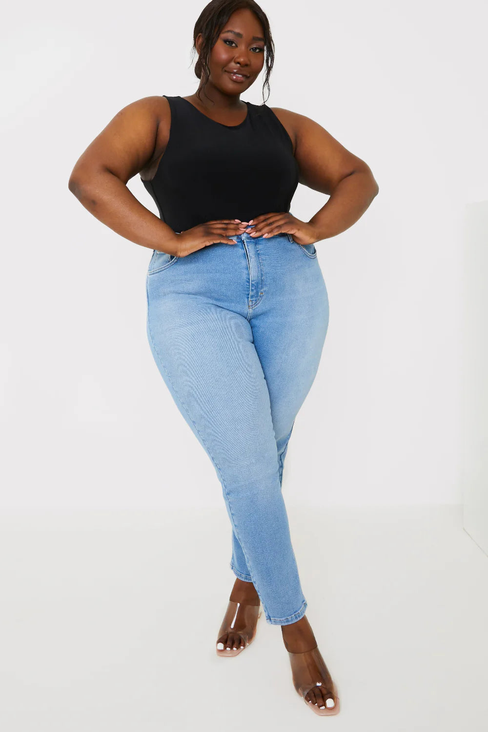 Stretch High Waist Skinny Jeans