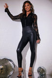 Perfect Sculpting High Waisted Leather Look Leggings