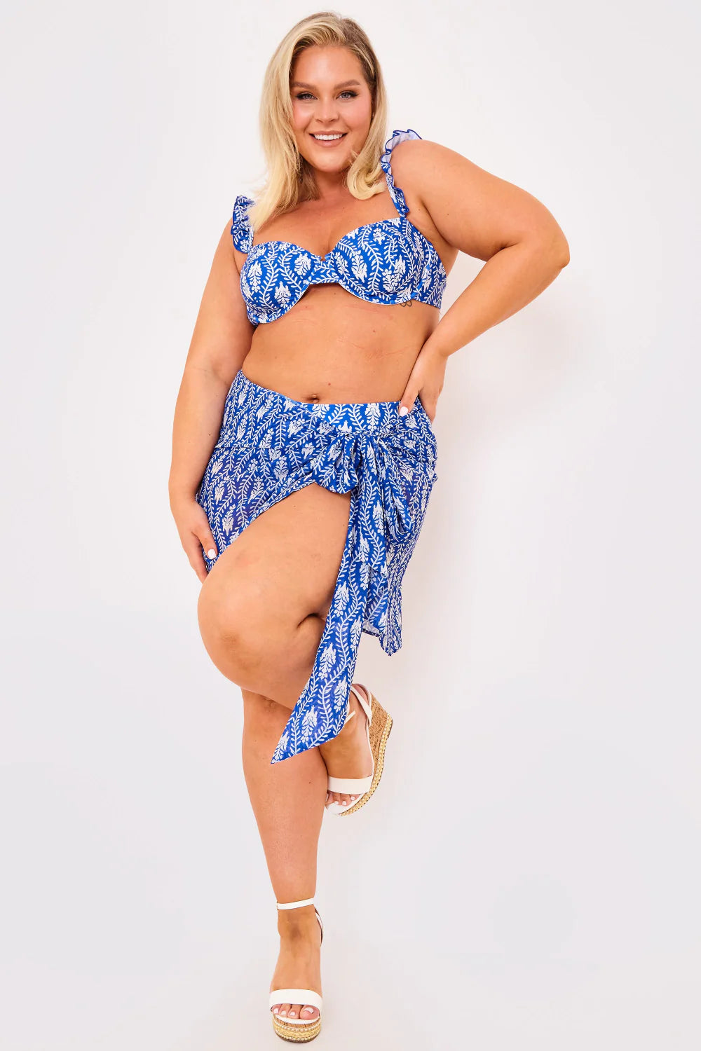 Printed Chiffon Mini Wrap Sarong