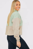Colourblock Half Zip Sweatshirt