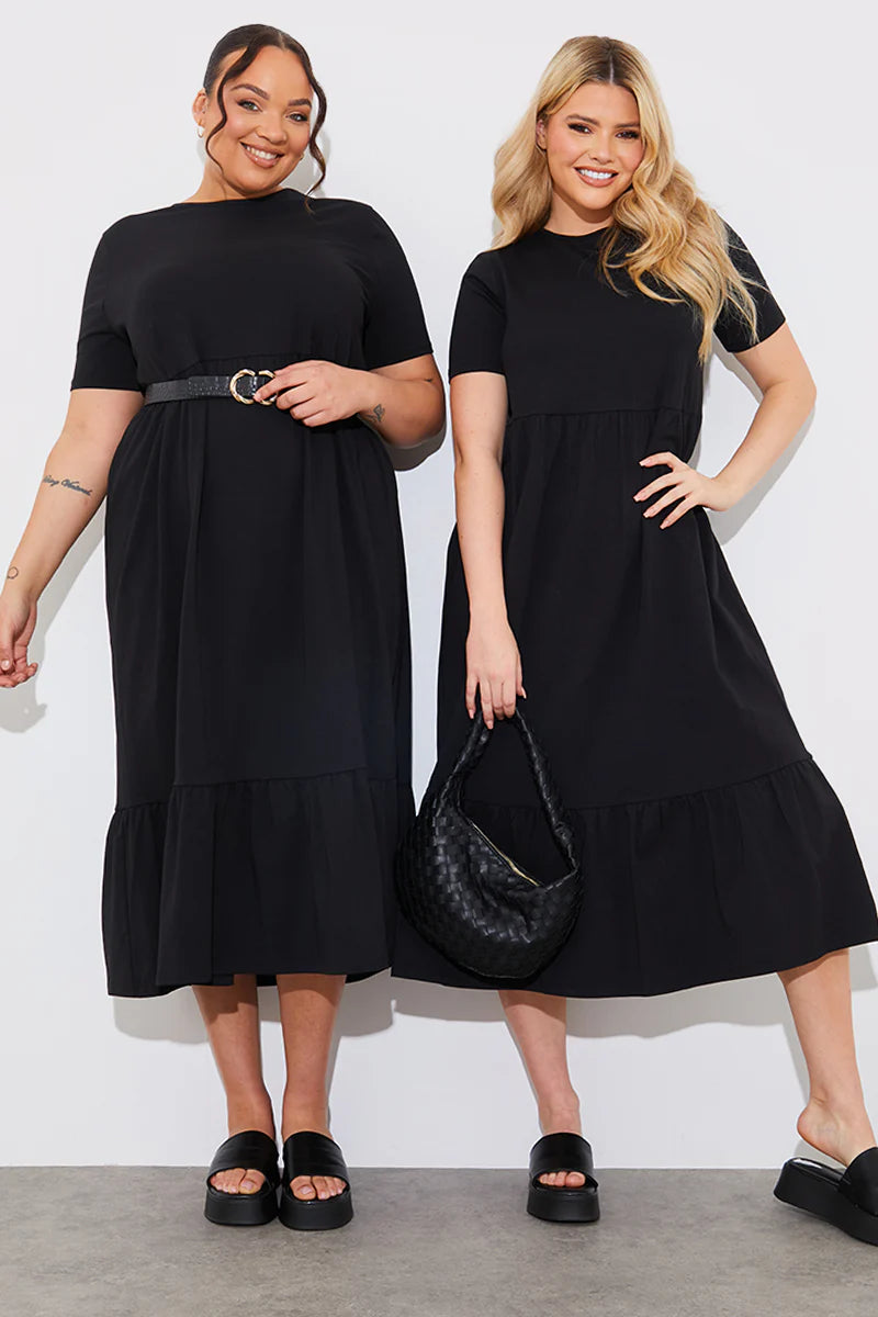 Smock Midaxi T-Shirt Dress