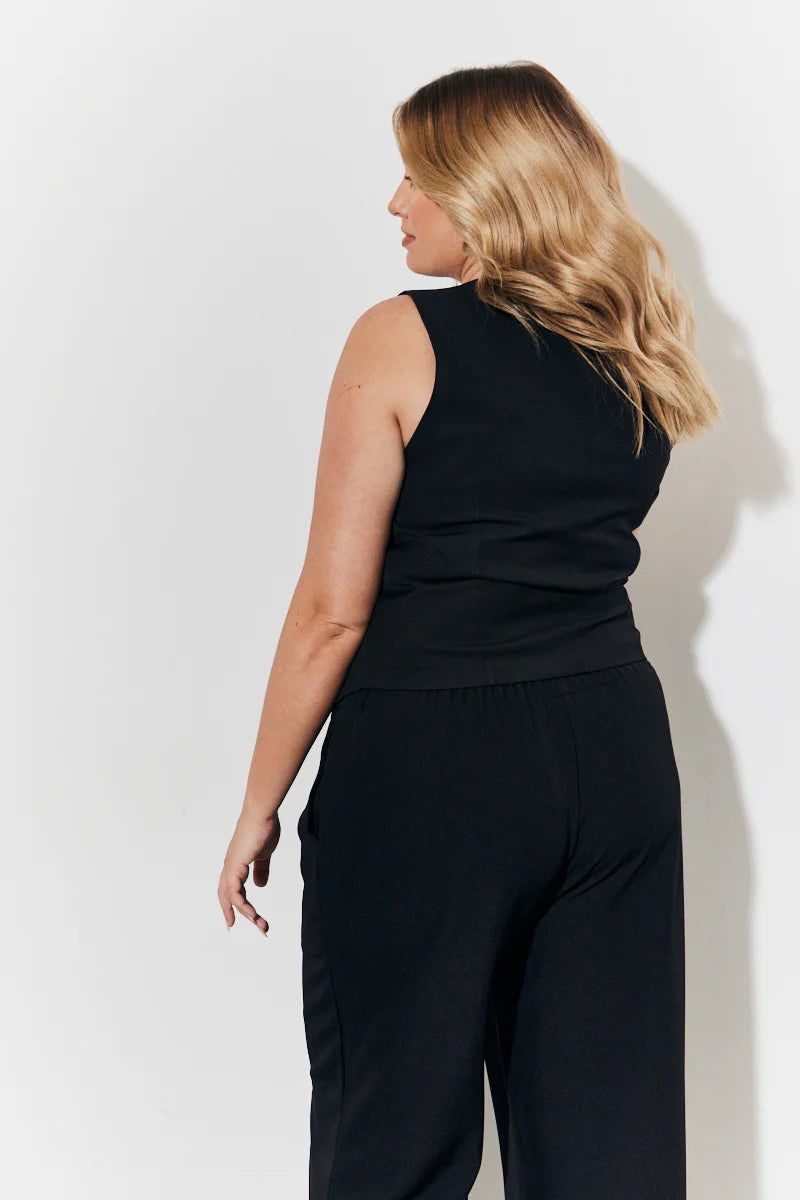 Black Embellished Waistcoat