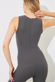 Built-In Bra Racer Neck Sleeveless Sculpt and Control Unitard