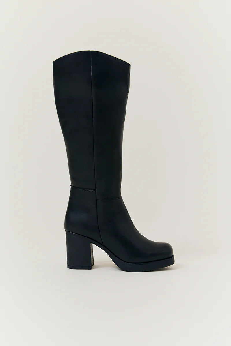 Bella Chunky Heeled High Leg Boot