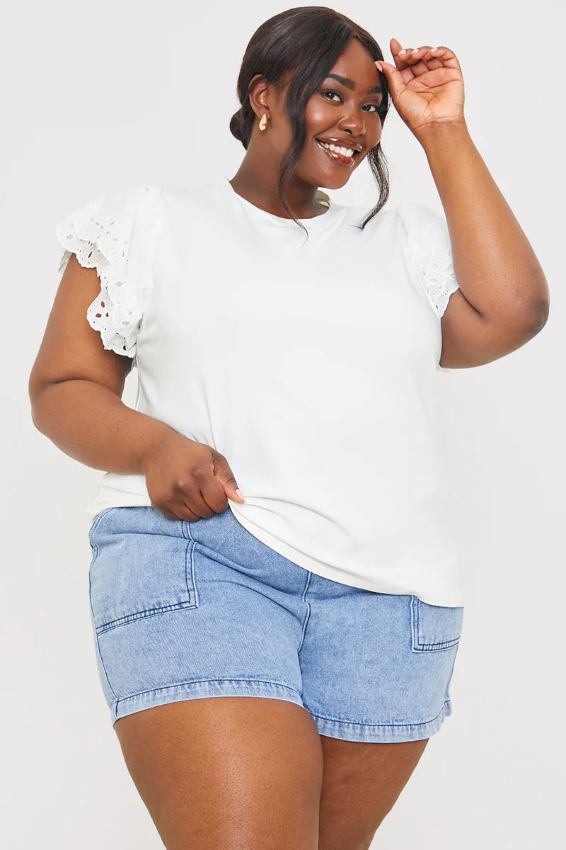 Paper Bag Denim Short