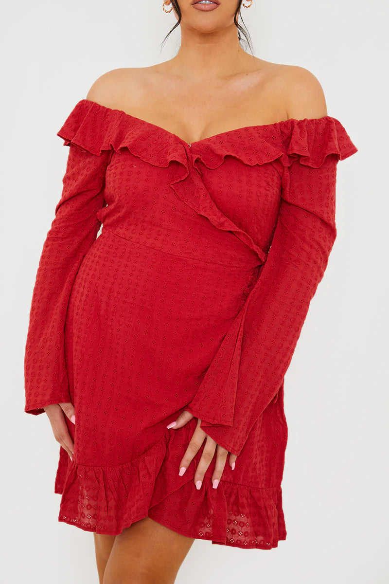 Bardot Broderie Anglaise Mini Dress