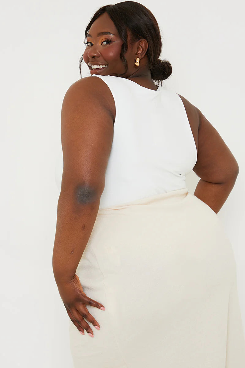 Slinky Scoop Neck Bodysuit