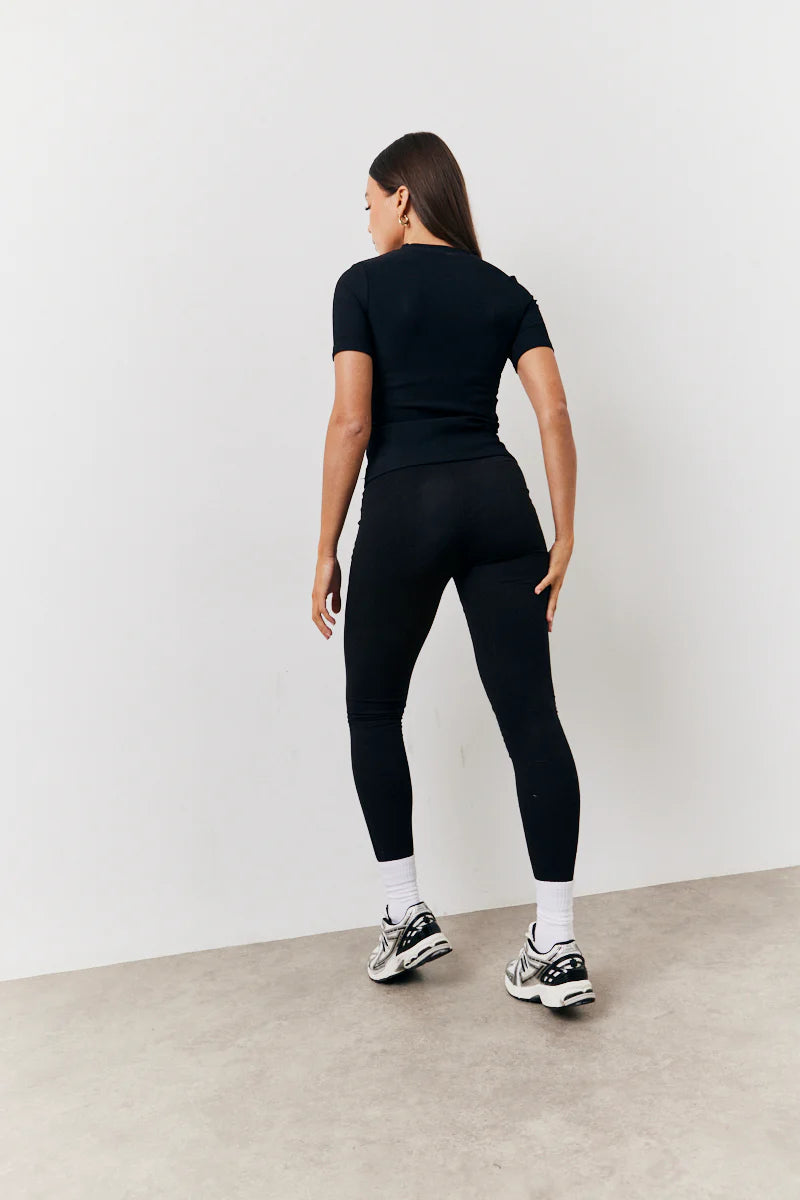 Black 2 Pack Jersey Legging