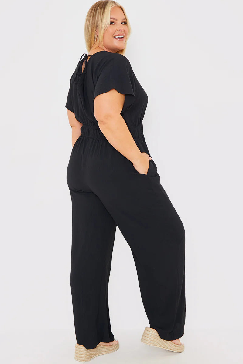 Wide Leg Elasticated Jumpsuit