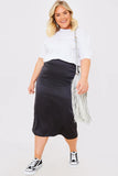 Satin Midi Skirt