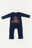 Babies Slogan Print Matching Family Romper