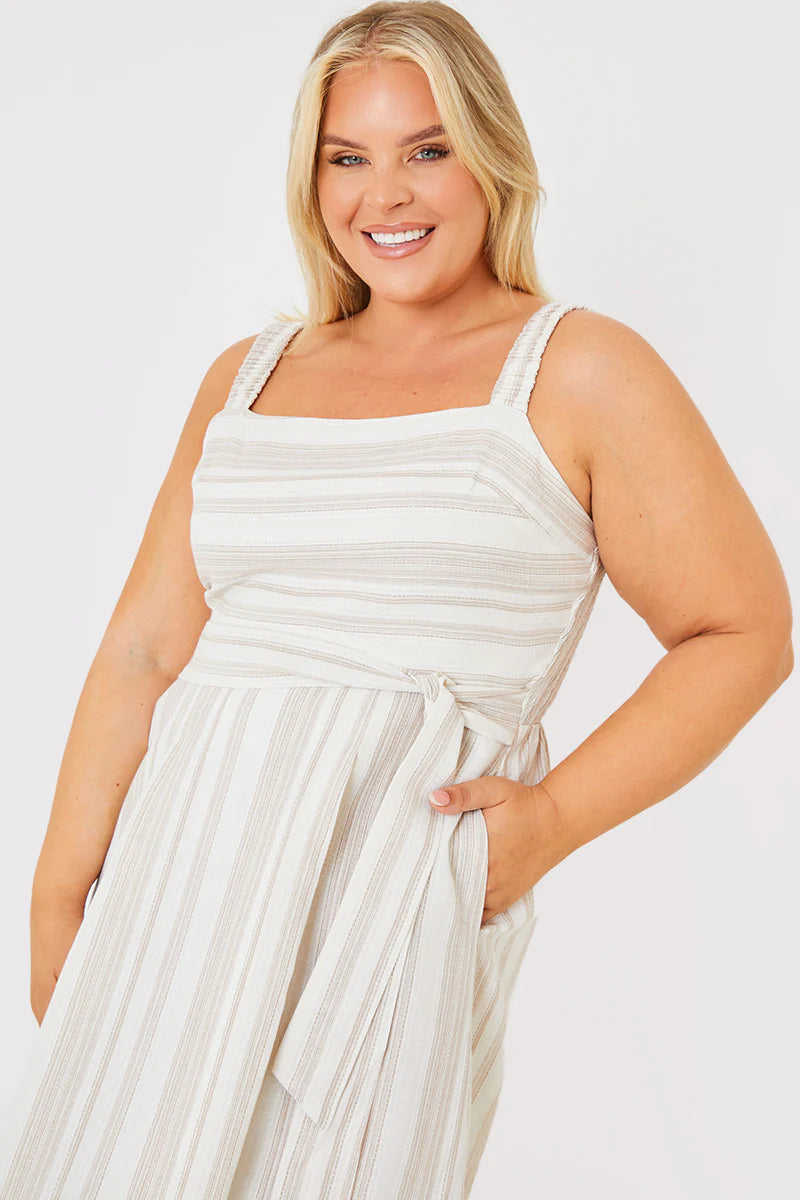 Stripe Midi Dress