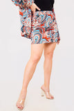 Paisley Print Mini Skirt