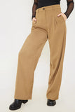 Pleat Front Straight Leg Trousers