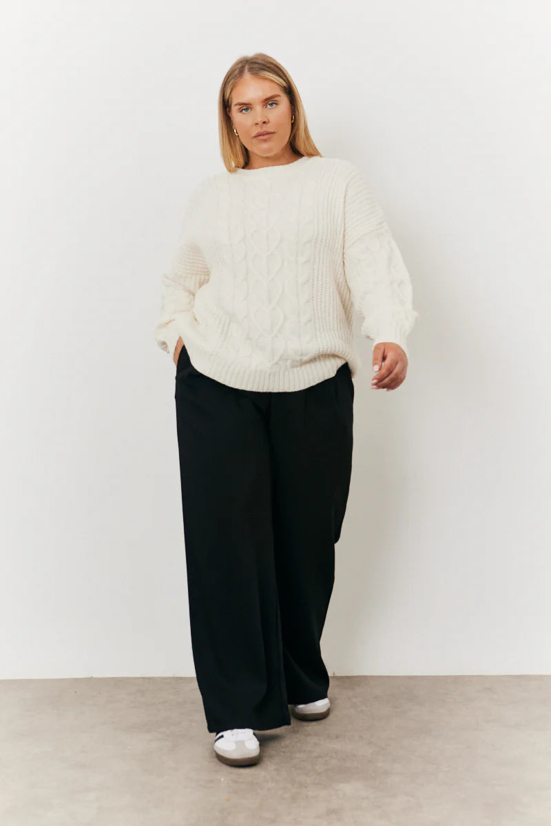Adjustable Wide Leg Trouser