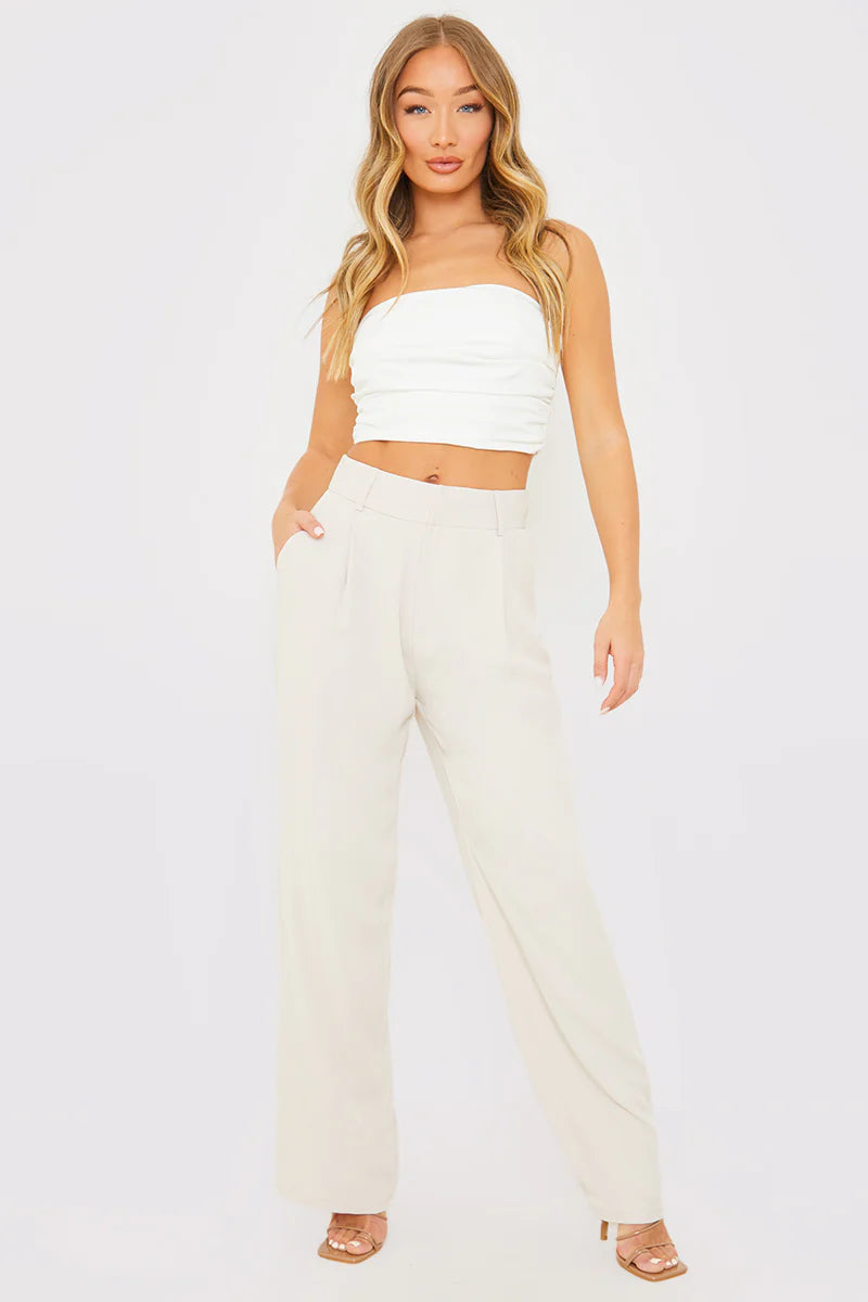 Relaxed Wide Leg Trouser