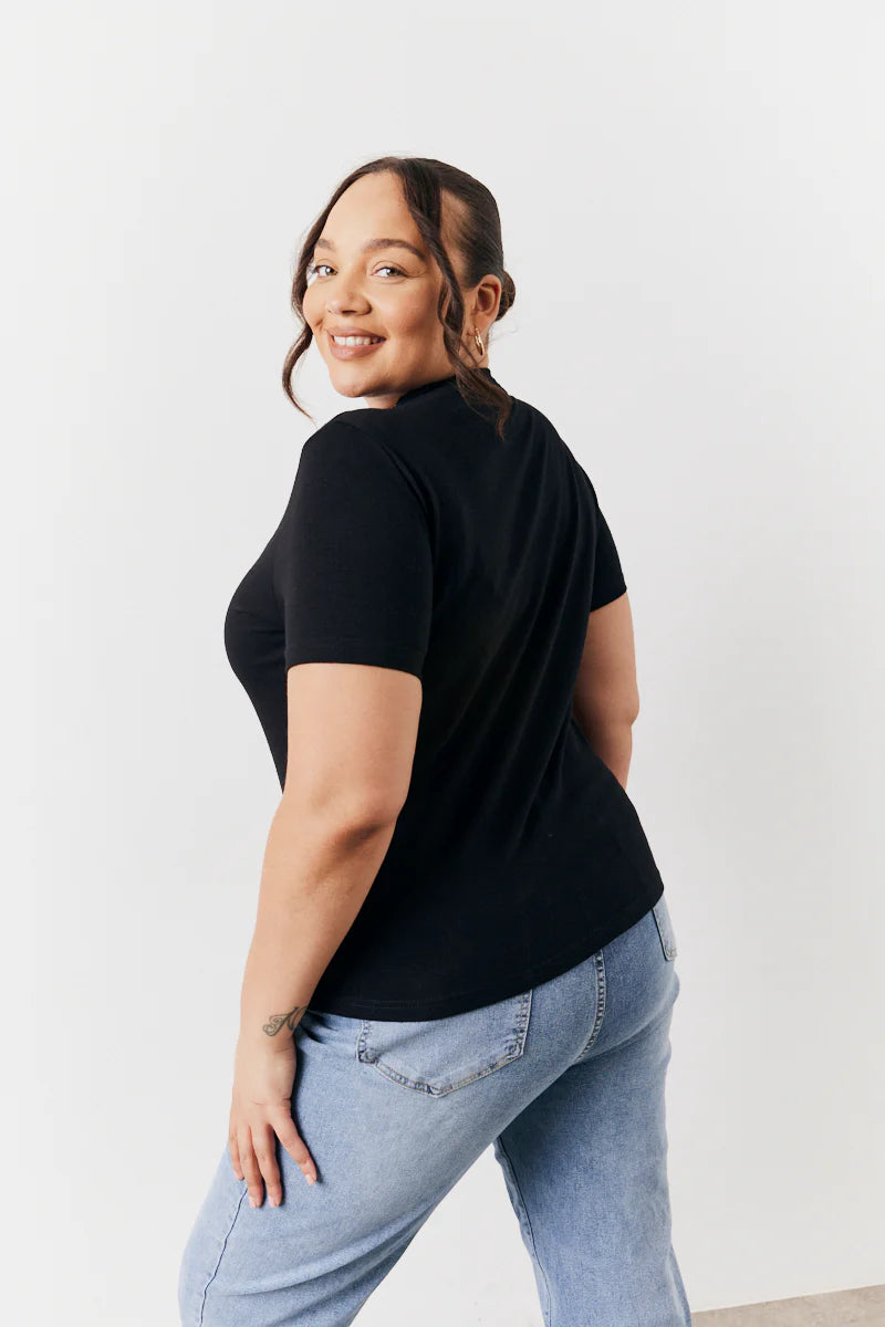 Black and White 2 Pack Slim Fit Crew Neck T-Shirt