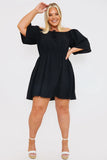 Milkmaid Style Floaty Sleeve Mini Dress