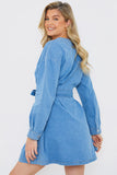 Belted Denim Shirt Dress