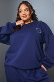 Active' Circle Slogan Sweater