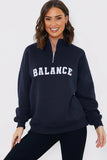 Balance Borg Embroidered Sweater
