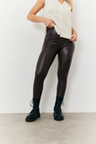 Perfect Sculpting High Waisted Leather Look Leggings