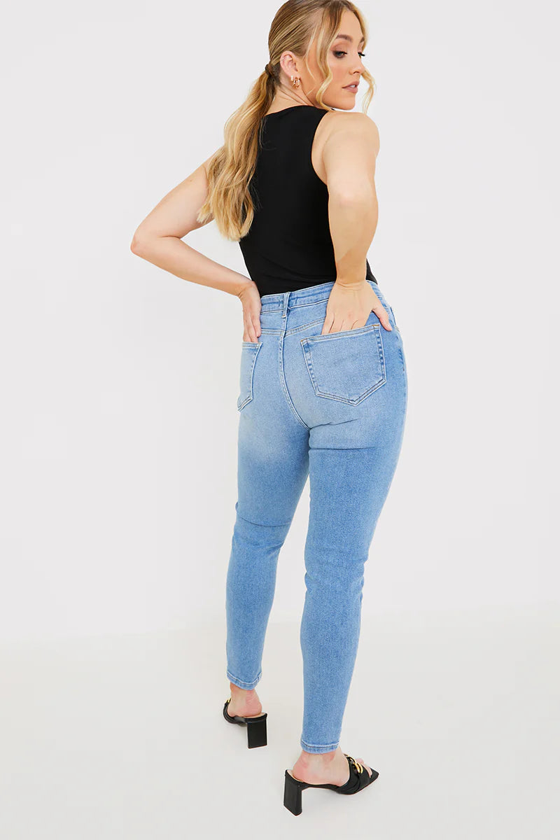 Stretch High Waist Skinny Jeans