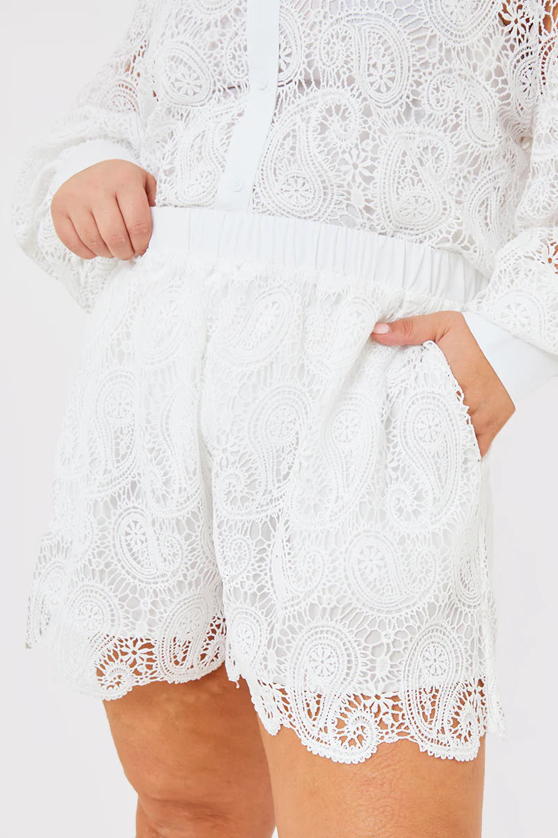 Lace Co-Ord Shorts