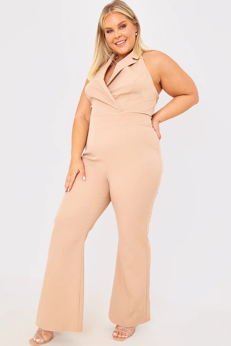 Halterneck Tailored Jumpsuit