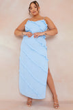 Strappy Frill Detail Maxi Dress
