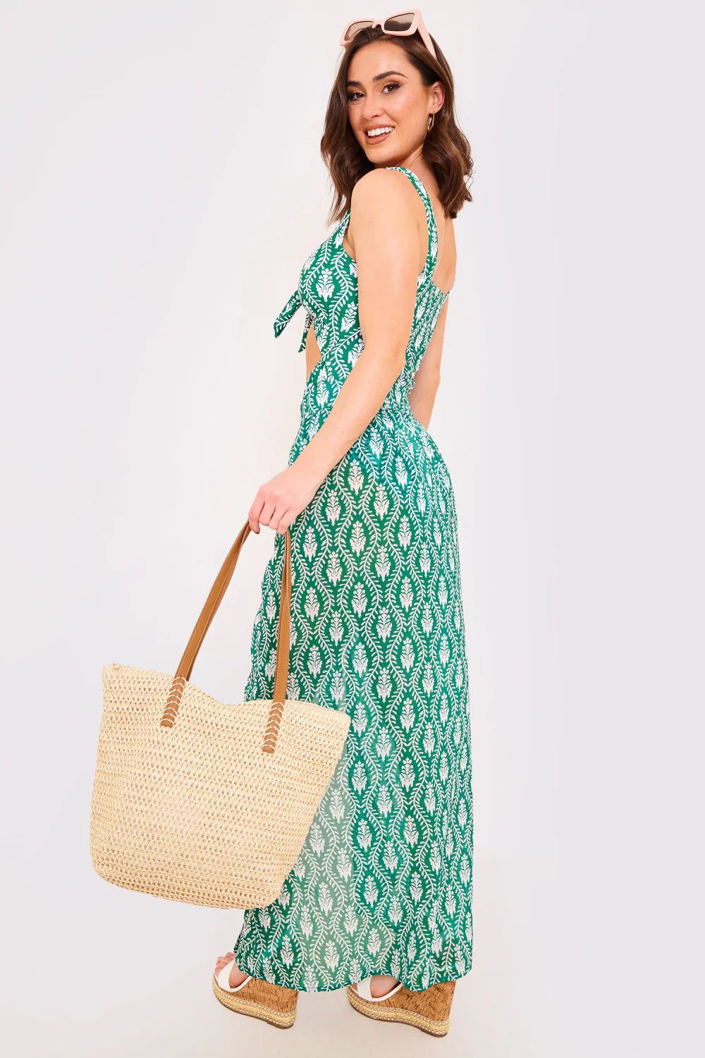 Printed Chiffon Wrap Maxi Sarong