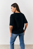 Black and White 2 Pack Slouchy V-Neck T-Shirt