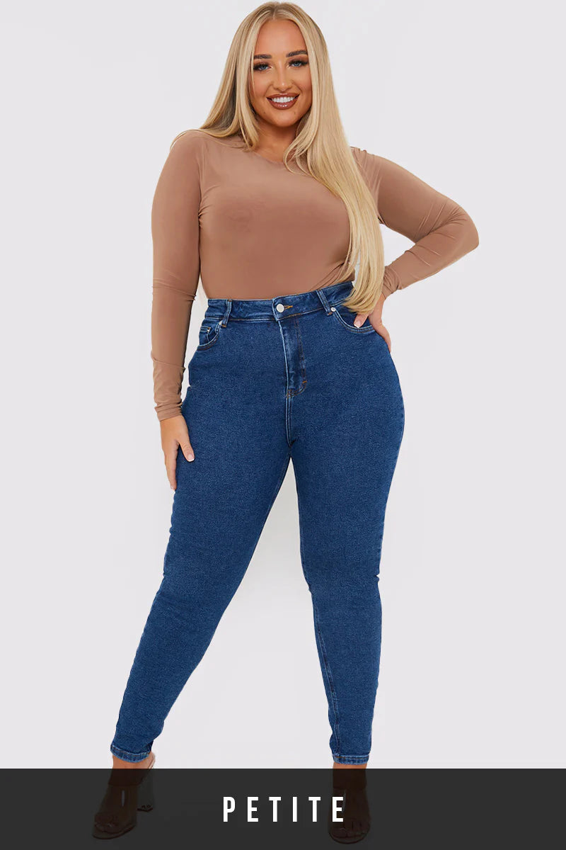 Stretch High Waisted Skinny Jeans