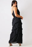 Ruffle Detail Maxi Dress