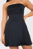 Bandeau A Line Mini Dress