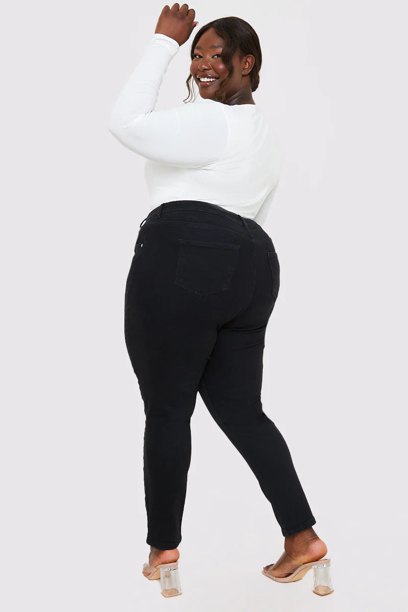 Stretch High Waisted Skinny Jeans