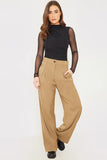 Pleat Front Straight Leg Trousers
