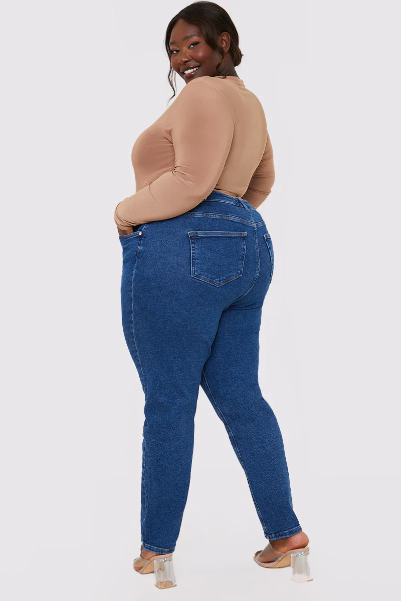 Stretch High Waisted Skinny Jeans