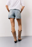 Distressed Denim Shorts