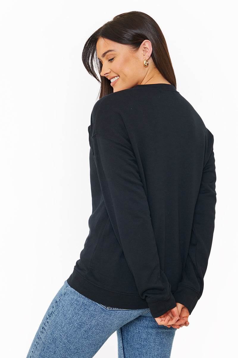 YES, AND?' PRINTED SWEATSHIRT