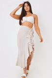 Chiffon Frill Detail Wrap Sarong