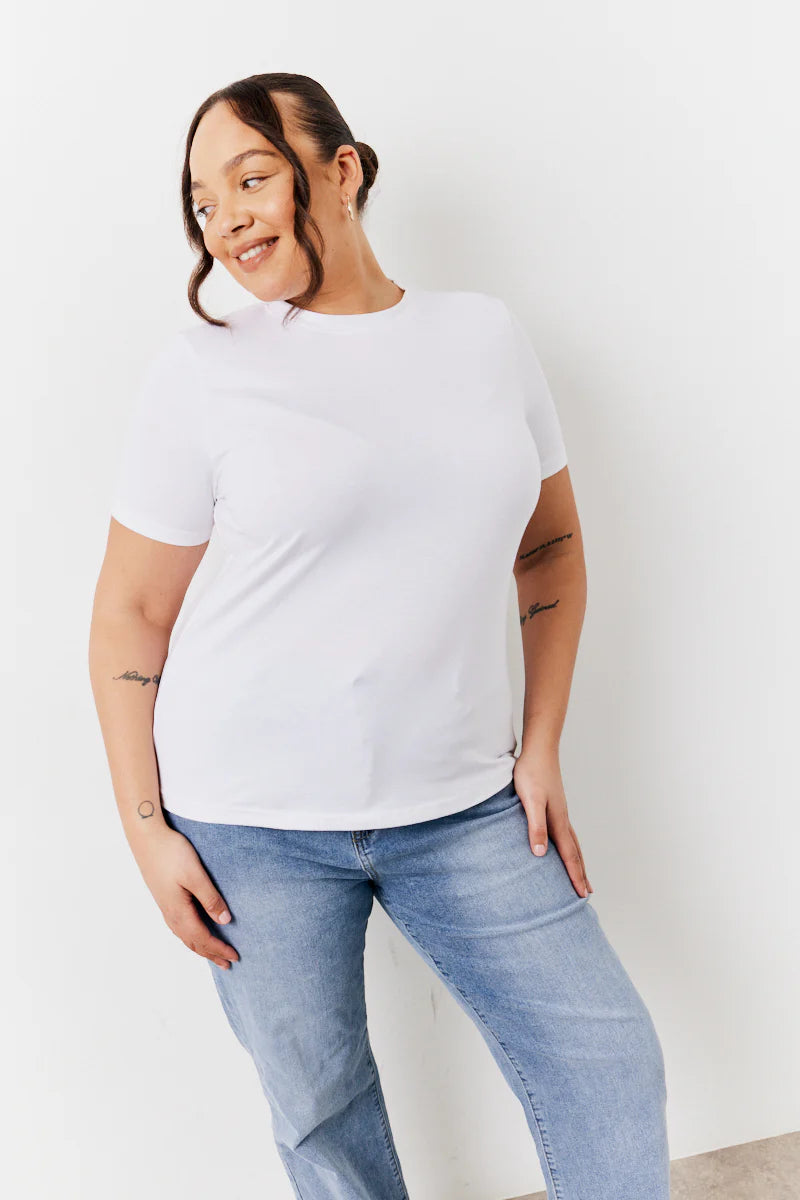 Black and White 2 Pack Slim Fit Crew Neck T-Shirt