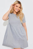 Short Sleeve Mini Smock Dress