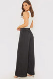 Satin Wide Leg Trousers