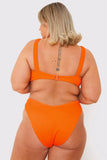 Ribbed Seamless Boomerang Bikni Bottom
