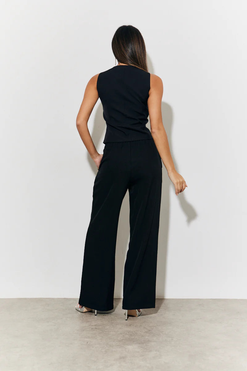 Black Embellished Waistcoat