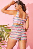 Multi Zig Zag Crochet Paperbag Shorts