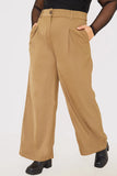 Pleat Front Straight Leg Trousers
