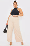 Elasticated Waist Wide Leg Trousers